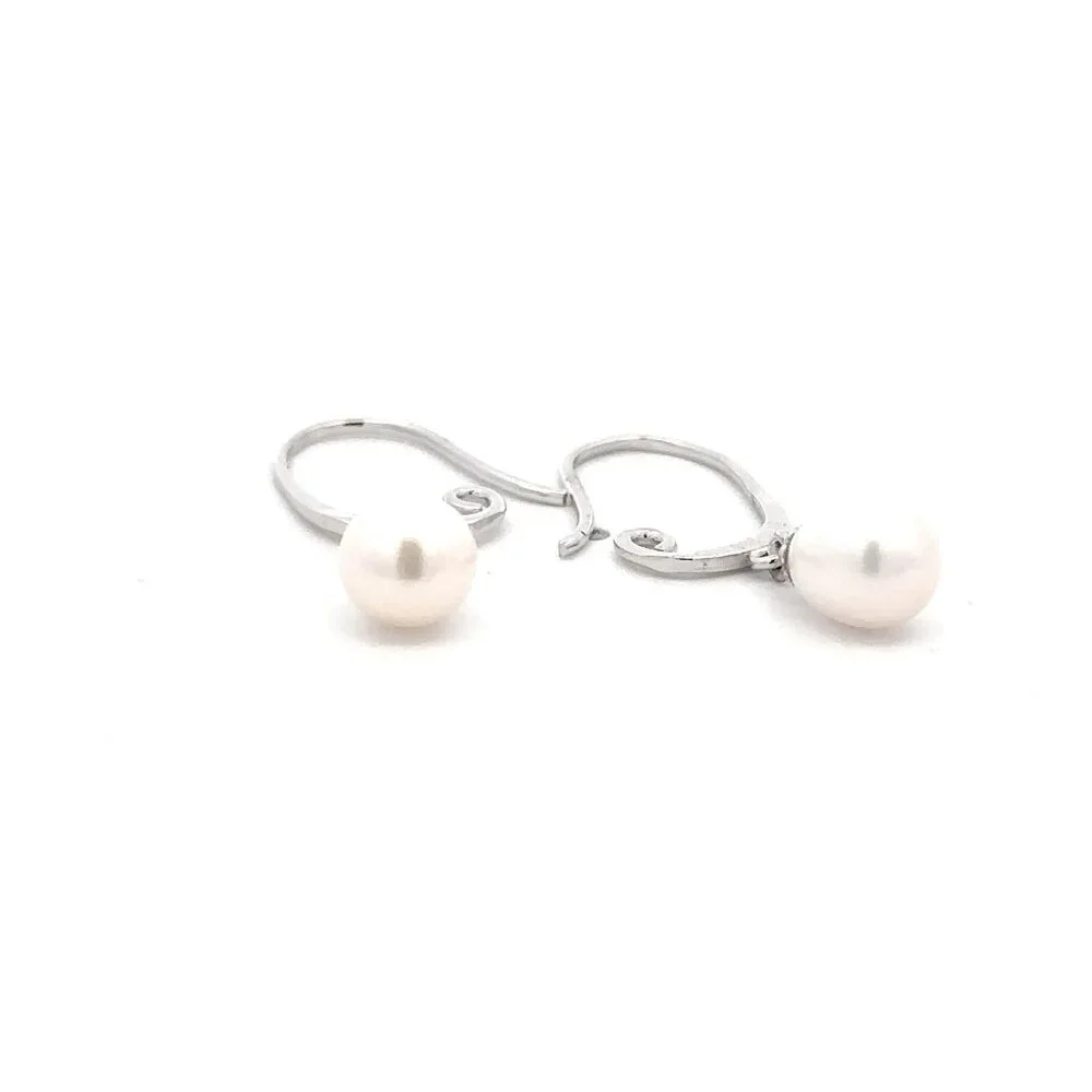 925 Sterling Silver Dangle Drop Freshwater Pearls - Picture 6 of 9